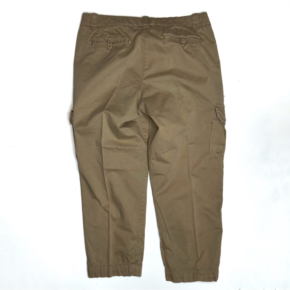 GAP Cargo Pants Women Size 14 Khaki Utility Jogger Ankle Pockets Casual - Picture 5 of 5